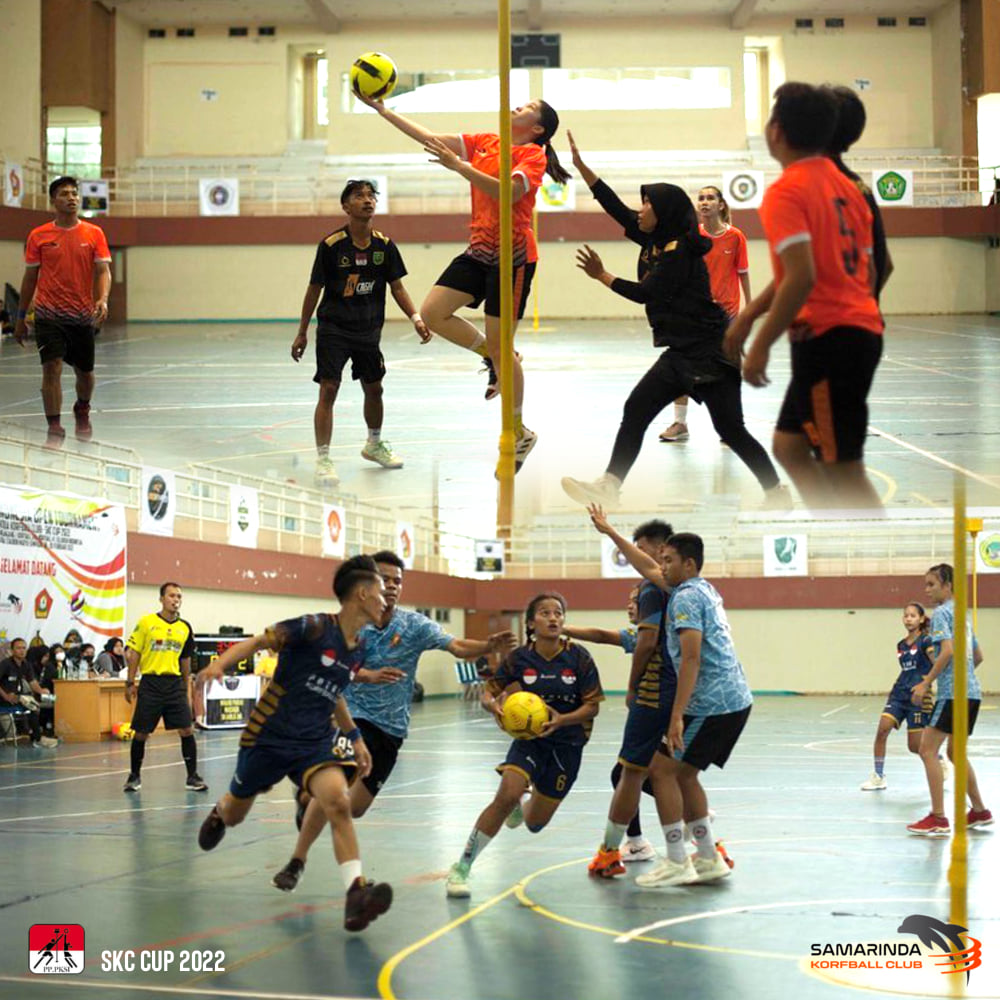 Demonstrasi teknik shooting oleh pelatih nasional